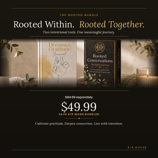 The Rooted Bundle: Dreams & Gratitude Journal + Rooted Conversations Digital Deck